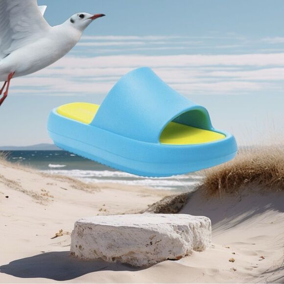 TURQUOISE BEACH SLIDES BY J SLIDES, Sz 8 - Picture 3 of 12